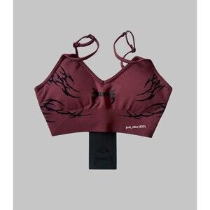 Civil Regime x No Tomorrow Hellstorm Kelly Seamless Sports Bra Womens Medium NWT